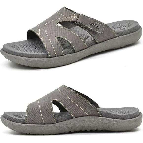 Womens Orthotic Slides Sandals Arch Support Slip On Yoga Mat Cushion Comfort - Picture 7 of 7